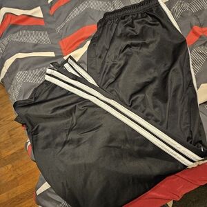 Tek Gear Black Athletic Pants with White Accents